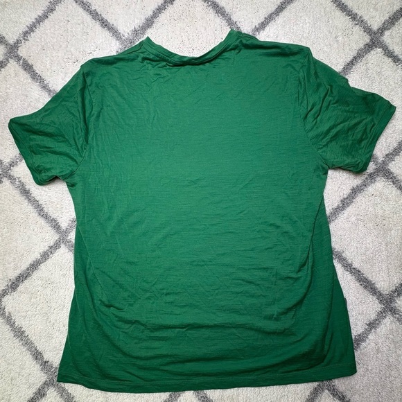 2/$20 Icebreaker Men XL Merino Wool Blend Green Tee Shirt New Zealand Moisture - Picture 4 of 8